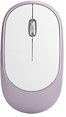 Souris sans Fil, Souris sans Fil 2,4 Ghz DPI, Ordinateur Optique Rechargeable Réglable, Périphérique Externe avec Récepteur USB, Souris Optique à Roue à 4 Voies(Mauve)