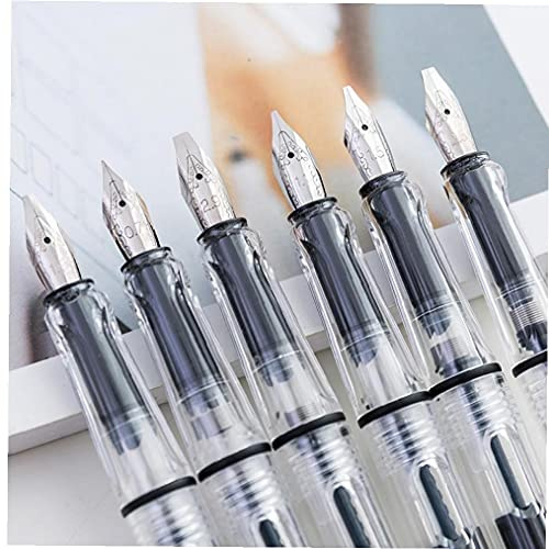 Ruluti Set de Stylo parallèle de Calligraphie 6pcs 0.7mm 1.1mm de 1,5 mm de 1,5 mm de 1,9 mm 2.9mm 2,9mm Stylo d'écriture pour la Lettre de caligraphie de la Lettre Gothique Papeterie