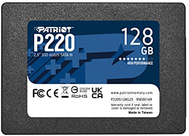 Patriot Memory P220 Internes Solid State Drive 128GB SSD SATA 3 2,5 Zoll