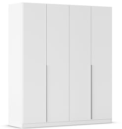 Rauch Möbel Alabama, Kleiderschrank, Farbe Weiß, Breite 181 cm | Schrank, 4-türig, Zubehör Superior, für Schlafzimmer, Kinderzimmer, Homeoffice, Garderobe, Flur