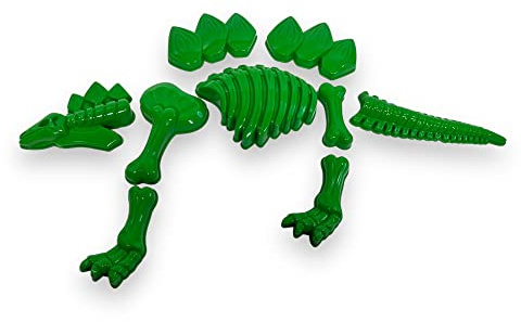 BUSDUGA 4203 Sandformen für einen Dinosaurier grün, 67cm, Gips oder Modellierzement Formen Stegosaurus Dinoform