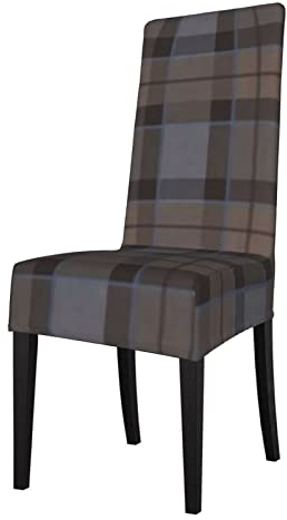 LOUJIN Sitzbezug für Stuhl Outlander Fraser Tartan Plaid Esszimmer Stuhlhussen Schonbezüge Stretch Stuhlschoner