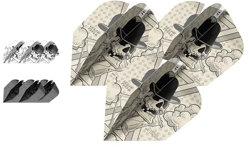 Target Dimitri Van Den Bergh Ink Design Dartflüge - 3er-Pack (9 Stück insgesamt)