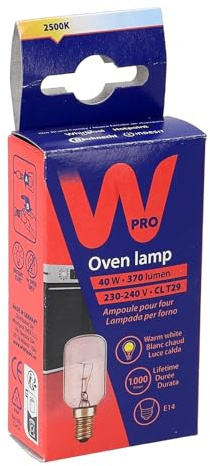 LUTH Premium Profi Parts Lampe E14 40w 29mmø 76mm 240v kompatibel mit Wpro 484000008841 Lfo136 für Backofen