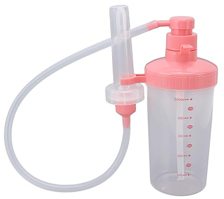 Hygienic Vaginal & Anal Douche Bottle - Hand Press Irrigation Cleaner System for Personal Patient Care.(B)