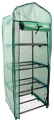 DIVCHI Greenhouse 4 Tier Mini Green House For Indoor & Outdoor Use Heavy Duty Garden Grow House Ideal For Growing Vegetables, Flowers, Herbs, And Seedlings