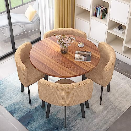 Business Runder Tisch für Büro, Empfangsraum und Konferenzraum, platzsparend, kleiner Besprechungstisch für Zuhause oder Club, Freizeitbereich, Couchtisch für Balkon, Loungetisch für Büro oder Zuhause