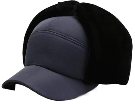 IWENZHKPA Mütze Wintermütze Unisex-Winter-Bombermützen, Ohrklappen, Pilotenmütze, Baumwolle, Warme Baseballmütze Haube Winter
