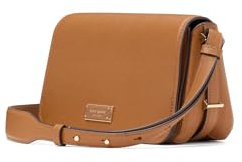 kate spade new york womens Liv Small Flap Crossbody, Pebbled Leather Cavern Clay, One Size