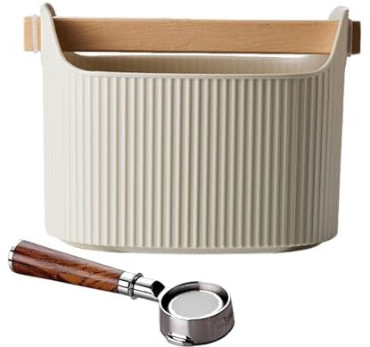 Coffee Knock Box - 1300ml Espresso Grounds Knock Box, Espresso Bucket Removable Coffee Knocker | Shock-Absorbent Grind Waste Bin, Coffee Ground Dump Bin Knock Box for Home/Ofices(7.48x5.2 Inches)