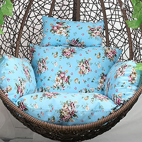 Egg Chair Swing Sitzkissen Ersatz für Indoor Outdoor Hängekorb Schaukel Eierstuhl Pad für Terrasse Schlafzimmer (ohne Ständer)