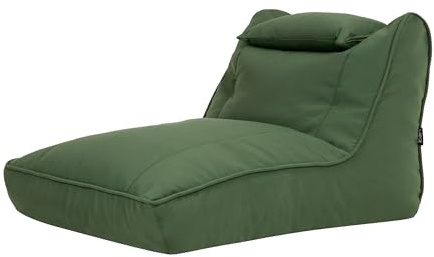 Icon Nova Fauteuil Pouf, Pouf Poire avec Remplissage, Chaise Confortable, Fauteuil Salon Confortable, Chaise de Jardin, Salon de Jardin Exterieur, Vert Kaki