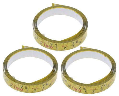 Hoement Sticky Measuring Tape Adhesive Backing Ruler for Woodworking Metric and Imperial Scales for Saw Workbench and Diy Projects
