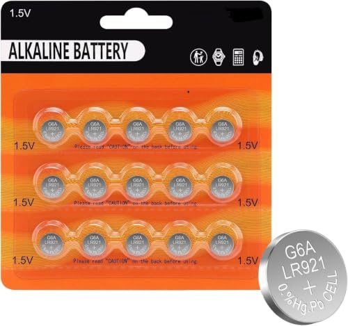 SR920SW 371 Uhrenbatterie 15 Stück | Batterie 370 V371 AG6 LR69 LR920 LR921 SR 920 SW Knopfzelle, 1,5V Alkaline Batterie für Uhren, Spielzeug, Elektronik