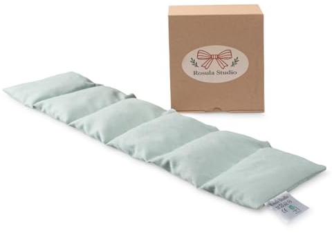 Rosula Studio Cherry Stone Wärmekissen – Natürliches, wiederverwendbares, mikrowellengeeignetes Wärmekissen für Nacken, Schultern, Rücken | Wärmflaschen-Alternative | Wasserabweisender Bezug aus