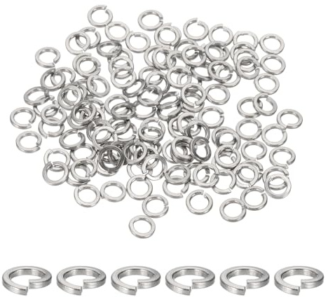 QUARKZMAN Rondelle Grower M3, Rondelles Grower Fendues En Acier Inoxydable 304 Pour Vis Boulons Voitures Machines De Construction Argent Lot De 120