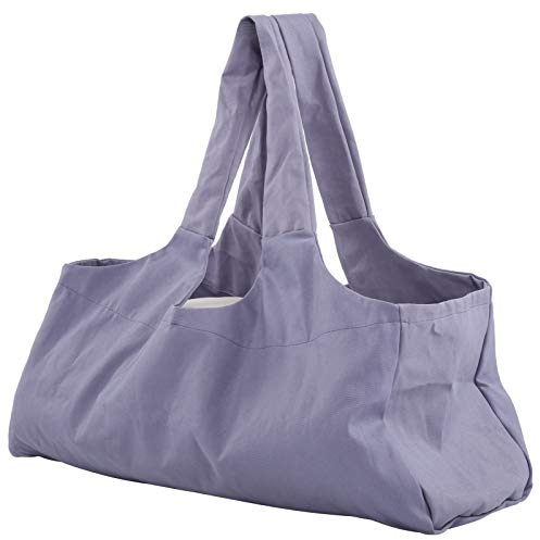 Mtlavishness Yogaväska Överdimensionerat Yogapaket Bagageväska Fitnesskläder Resväska Tillbehör Lila Rymlig design för alla Yogautrustning Lätt Slitstark Bomull Canvas