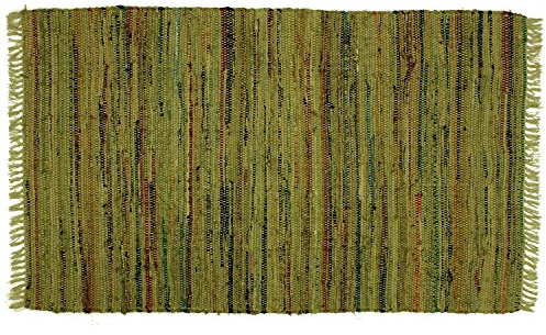 Sturbridge Country Rag Rug in Khaki 24 x 72