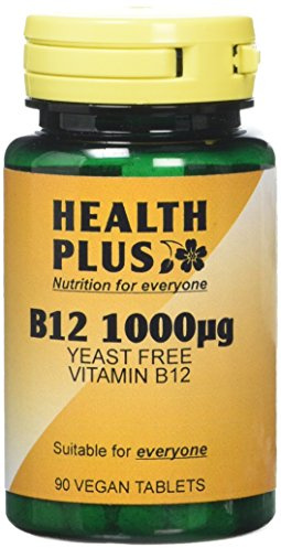 Health Plus B12 1000µg Vitamin B Supplement - 90 Tablets