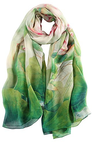 STORY OF SHANGHAI Schal Seide Seidentuch Damen Seidentuch Halstuch 100 Seiden