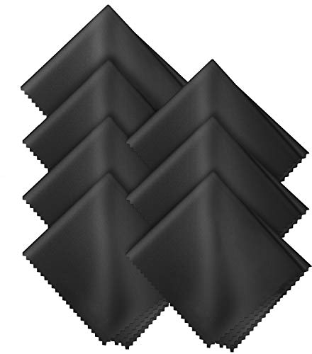 LetsSwipeThat® 7 Pack 40x40cm Brillenputztücher Groß - Bildschirm Reinigungstücher für Display, Kamera & Fernseher aus Recycelte Mikrofaser - Brillenputztuch Microfaser Optikerqualität