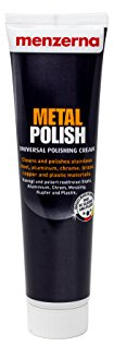 Menzerna TDA Metal Polish, per acciaio inox, alluminio, Cromo, Rame, Argento in Plastica, di scarico, calandra, Modanature e posate, Rubinetti, gioielli
