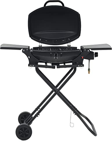 vidaXL Barbecue e Griglia a Gas Portatile con Fornello Nero Cucina per Esterni