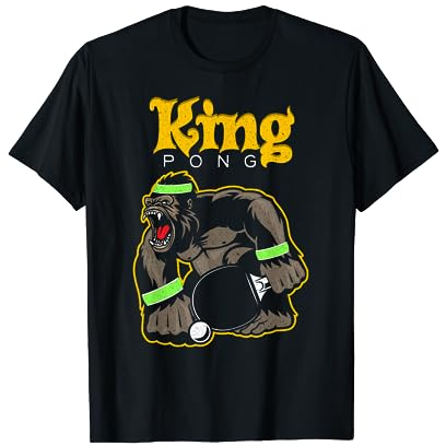 Tischtennis Geschenk King Pong T-Shirt