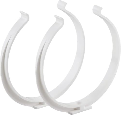 Steinberg14 Diameter 125 mm / 5 inch Pipe Clamp Holder for Ventilation Pipe Plastic Round Pipe Exhaust Pipe PVC – Pack of 2
