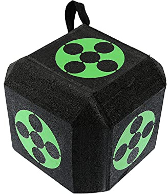 Stronghold Green Cube, 23x23x23cm, Zielwürfel, Ziel beim Bogenschießen | Bogensport mit Pfeil und Bogen, Würfel, Zielscheibe