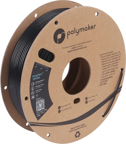 Polymaker PD01007 PolyFlex TPU-95A Filament TPU flexibel 2.85mm 750g Schwarz 1St.