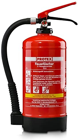 Feuerlöscher Protex FBDP3 3l ABF Fettbrand inkl. Halterung, Plakette u. Schild