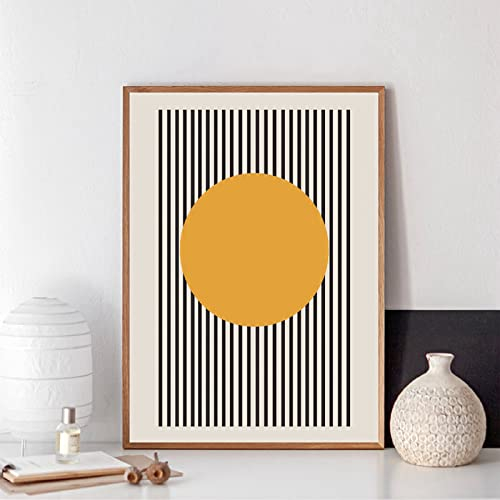 TANYANG Minimalistische Bauhaus-Ausstellung, Einzigartiges Geometrisches Poster, Leinwanddruck, Abstrakte Malerei, Wandbild Für Wohnzimmer, Heimdekoration 60X90Cm Kein Rahmen