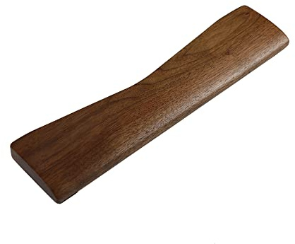 Ergonomische Handballenauflage aus Massivholz Walnuss für Keychron Q8