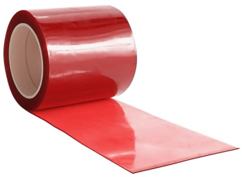 Rideau de porte rouge 200 mmx1,6 mm 10 m PVC