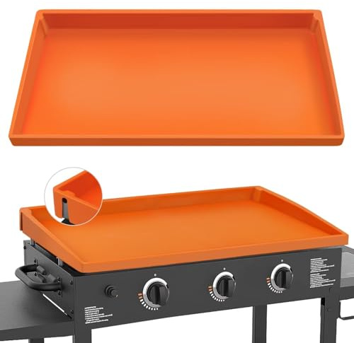 LotFancy Silicone Griddle Mat for Blackstone, 28 inch Full Coverage Silicone Griddle Cover, Heavy Duty Food Grade Grill Mat, All Year Round Protects from Dust, Dirt, Bugs, Rust