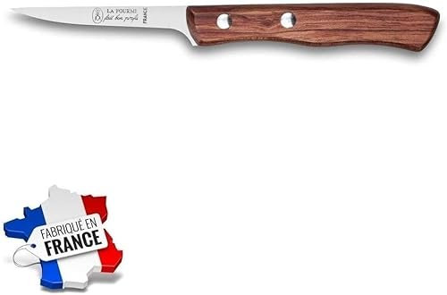Saigne Poulet Inox Manche Bois La Fourmi - Ustensile Cuisine Couteau Saigner Volaille - 053