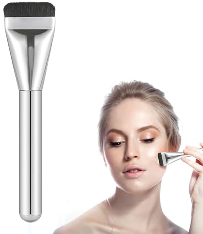 1 Stück Foundation Pinsel, Makeup Gesichtsmasken Pinsel, Flach Faserhaar Foundation Concealer Brush, Make Up Pinsel Puderpinsel für Flüssiger Damen Mädchen Geschenke (1PCS)