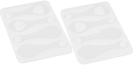 KONTONTY Moule en Silicone pour Jetons De Chariot, Petit Moule Soi-même, Lot De 2 Pièces, Souple, Solide, Facile à Démouler, Bricolage Créatif, Présent DIY, Utilisation Maison Et Loisirs