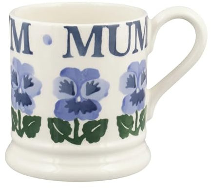 Emma Bridgewater Blue Pansies Mum 1/2 Pint Mug