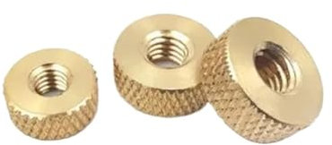 5PCS-10pcs M3 M4 M5 M6 Thin Type Knurled Brass Hand Thumb Nut(M4x10x4)