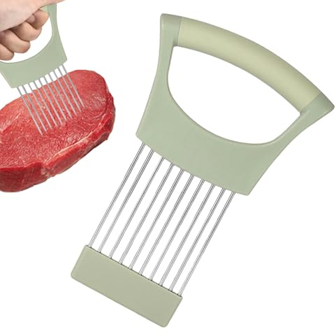 Onion Holder, Vegetable Slicer | Vegetable Slicing Holder for Kitchen - Food Slicing Tool for Onion Meat Potato Tomato Lemon