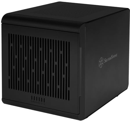 Silverstone TS434U – Extern 4-bay 10 Gbps SATA hårddiskhölje för hotswap, SST-TS434UB-10G (svart)