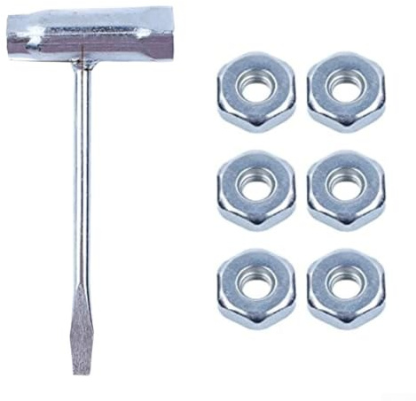 Pumixiy 2-in-1 Chainsaw Tool: Wrench Scrench for 017 018 019 020 021 023 024 025 026 028 034 Compatibility, Stainless Steel Combination Screwdriver with Bar