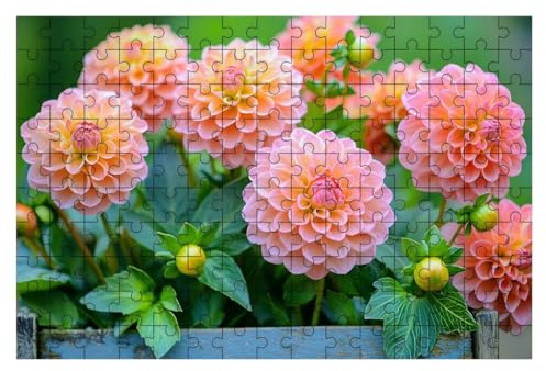 Puzzle 1500 Teile Anlage, Blume Puzzle 1500 Teile Erwachsene, Puzzel für Die Ganze Familie, Klassische Puzzles Geschicklichkeitsspiel, Holzpuzzle für Geschenke für Frauen Männer, Deko Wohnzimmer -2439