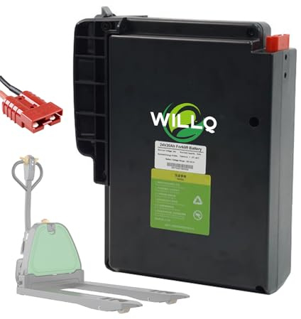 WILLQ Batterie de Remplacement LiFePO4 24 V 20 Ah pour Chariot élévateur électrique F3/F4/F5/EPT15-EZ et transpalette électrique.,F4,24V20Ah