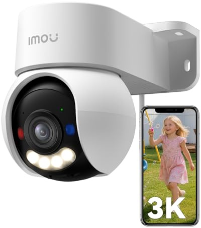 Imou 2K Cámara Vigilancia WiFi Exterior, Cámara IP Vigilancia de Seguridad