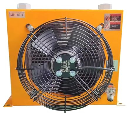 Radiador hidráulico refrigerado por aire AH1012T-CA, sistema hidráulico de 100L/min, enfriador de aire de 1400rpm Reemplazo(DC 12V)