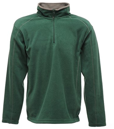 Regatta Mens Standout Ashville Half Zip Fleece Jacket (L) (Bottle Green/Smoke)