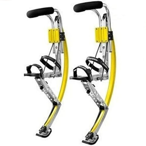 Esebiz Skyrunner Springstelzen für Herren, Jugendliche, Pogo-Stelzen, 90 - 110 kg, Gelb